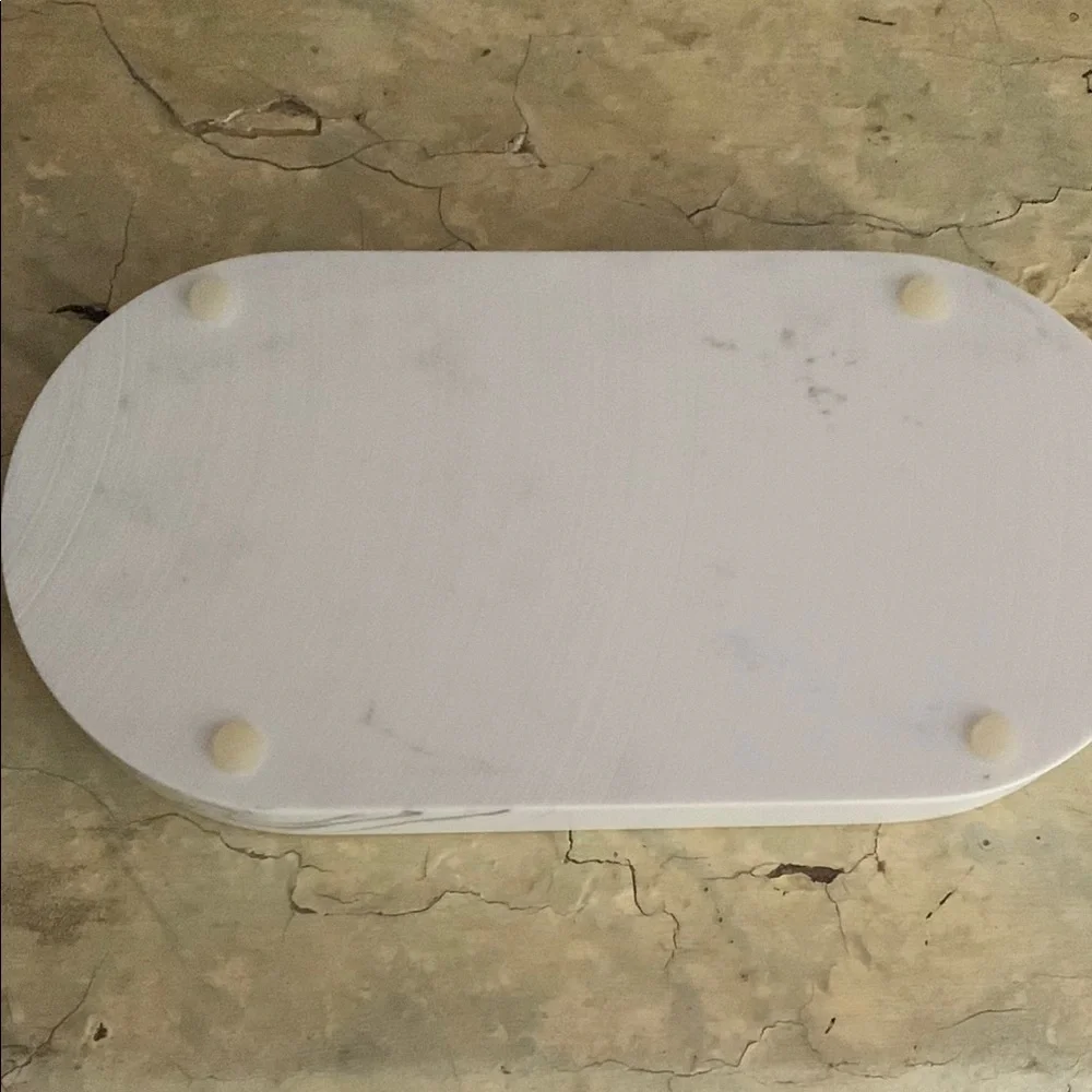 Elegant White Marble Soap Dish